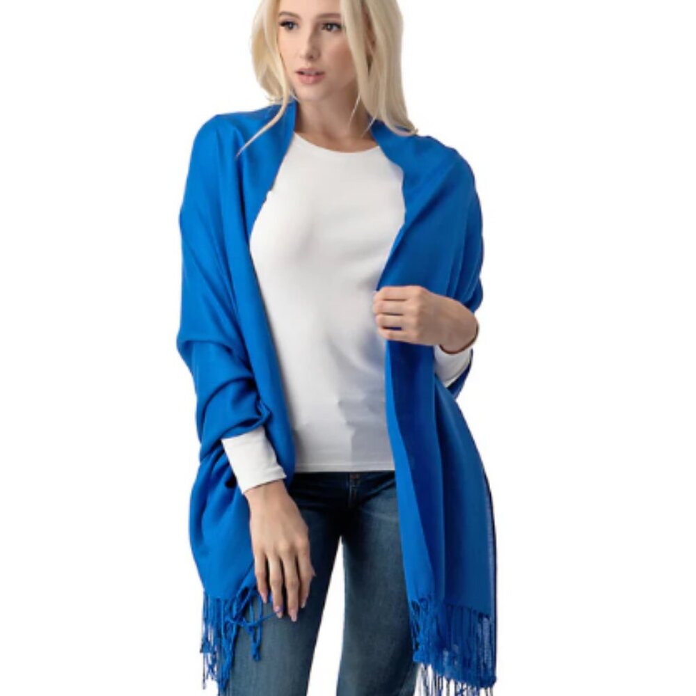 Pashmina Shawl in Royal Blue